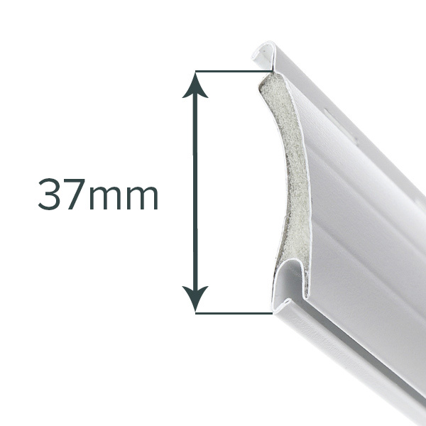ALU 37 – ausgeschäumtes Aluminiumprofil, 37 mm Deckhöhe